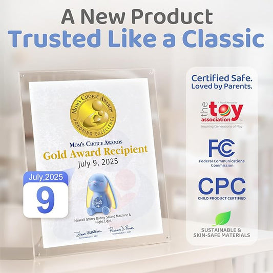 2025 Mom's Choice Awards | White Noise Sound Machine Baby with Night Light, Cry Detection,100 Soothing Sounds, App Control, 150% Battery Life, 50% Faster Sleep, Newborn Essentials