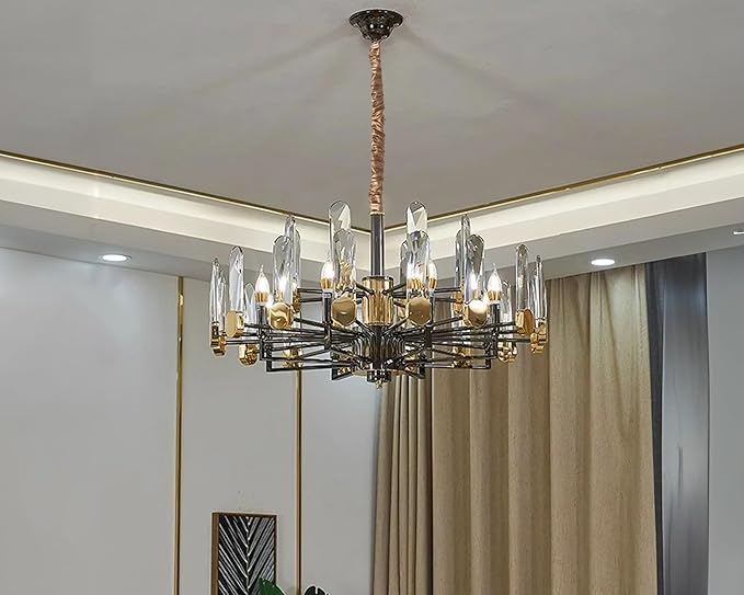 Royal Designs, Inc. Cord & Chain Cover 4 ft Silk Type Fabric, Chandelier Pendant Lighting Chain & Cable Management, Touch Fastener, Antique Gold - 2 Pack