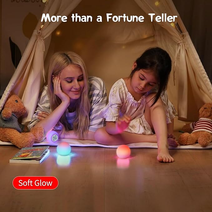 BLUEYE Rechargeable Fortune Telling Ball,4-7-8 Breathing Lamp,Meditation Accessories,Remote Control Night Light,Girl Boy Toys for Age 5 6 7 8 9 10 Year Old,Christmas Stocking Stuffers Gift for Kids