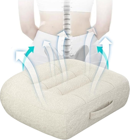 Super Thicken Car Seat Cushion for Adults/Office Chair Cushions/Butt Pillow for Car Long Sitting,Portable Car Seat Pad Fatigue Relief Suitable for Trucks,Cars,Office Chairs,Wheelchairs（Beige）