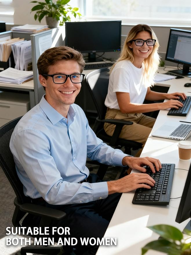 Blue Light Glasses For Women/Men Computer Reading Gaming Glasses Improve Sleep Reduce Eye Strain Gift Package Purple