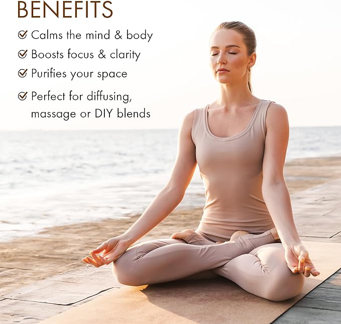 Majestic Pure, Yoga Essential Oil Gift Set | 100% Pure & Natural Set for Yoga, Meditation and Self-Care Rituals | Frankincense, Tea Tree, Lavender, Peppermint, Lemongrass, Chamomile - Pack of 6