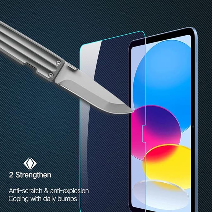 PERFECTSIGHT Anti Blue Light Screen Protector Compatible with iPad A16 2025 11th/10th 2022 Generation (11/10.9 Inch), 1 Pack HD Clear Anti Fingerprint Eye Protection Blue Light Blcoking Tempered Glass