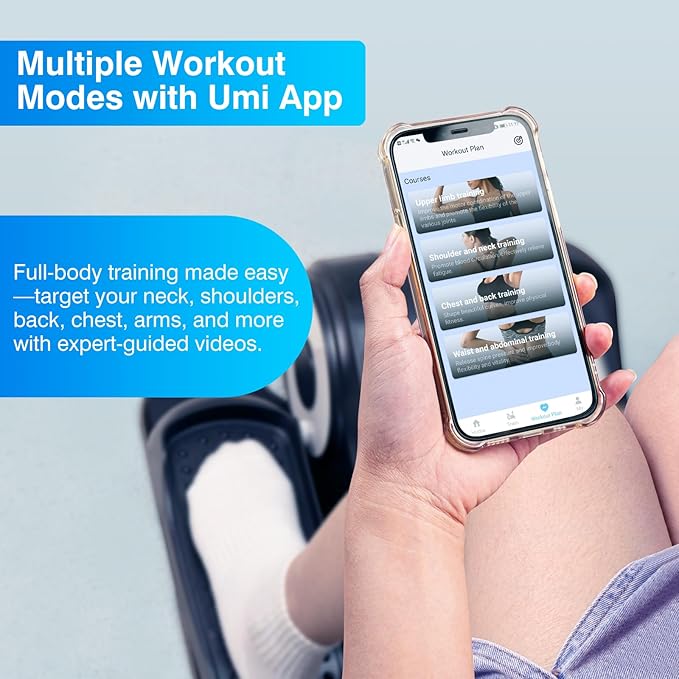 Under Desk Elliptical Machine with App – Quiet & Portable Electric Pedal Exerciser with Adjustable Speed and LED Display for Home and Office, Seated Ellipse Leg Exerciser Fully Assembled