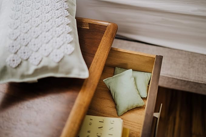 Kanjo Mint Sachet Refills - 2 Pack Natural Mint Scented Sachet Bags for Pillows, Closets, Drawers & Bathrooms