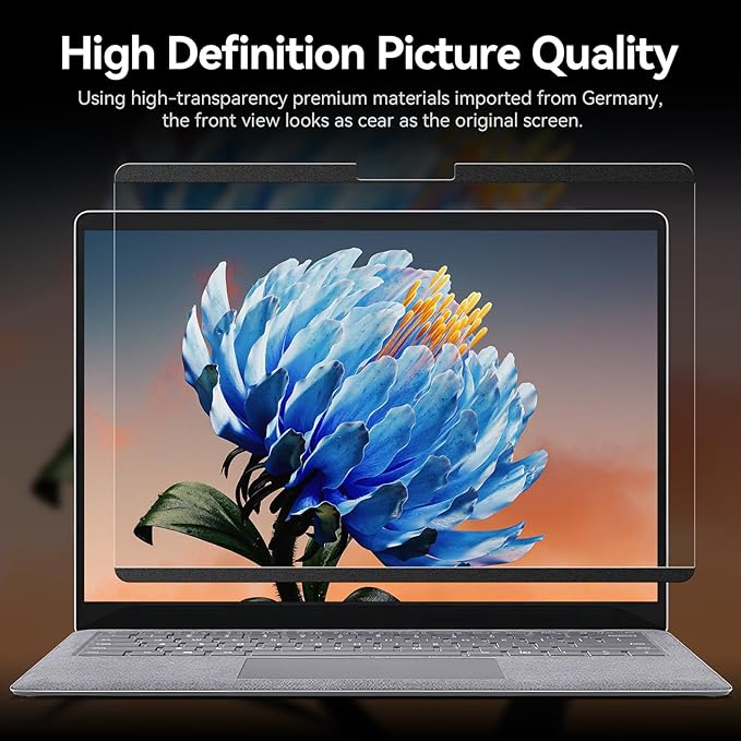 Magnetic Privacy Filter Compatible with Microsoft Surface Pro 7 Plus/Pro 7/Pro 6/Pro 5/Pro 4/Pro 3, 12.3 Inch Removable Anti Spy Glare Blue Light Privacy Screen
