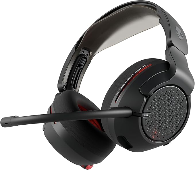 Skullcandy Crusher PLYR 720 Wireless Gaming Headset, Ultimate Immersion and Comfort, THX Spatial Audio and Multi-Sensory Bass, Removable Mic, PC, PlayStation, Nintendo, Multi-Platform - Digi-Black