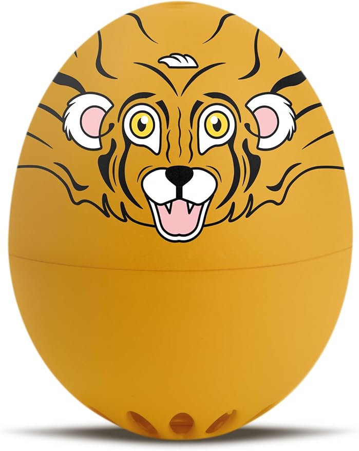 Tiger BeepEgg – Egg Timer for Boiling Eggs – Musical Egg Cooker for Soft, Medium, Hard Boiled Eggs – Food Safe – Singing Floating Egg Timer – Egg Cooker for 3 Levels of Doneness - Brainstream