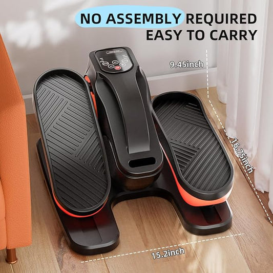 Under Desk Elliptical Machine, Electric Ellipse Leg Exerciser with Remote,Suitable for Leg Exercises for Elderly People ，12 Auto Modes &12 Adjustable Quiet