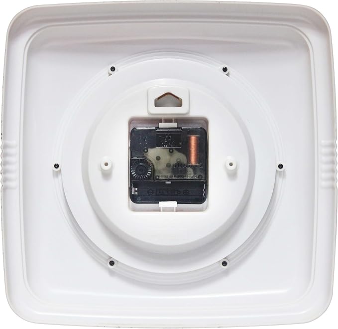 Infinity Instruments Square Retro Wall Clock, Lavender, 9.25"