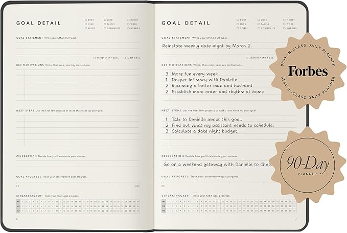 Full Focus Sienna Linen Planner by Michael Hyatt - The #1 Daily Planner to Set Annual Goals, Increase Focus, Eliminate Overwhelm, and Achieve Your Biggest Goals - Hardcover