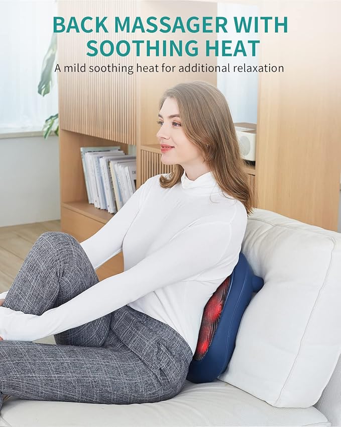 Nekteck Foot Massager with Heat, Shiatsu Foot Massager for Neuropathy, Plantar Fasciitis, Electric Heated Foot Massage Machine for Pain Relief and Circulation, Gifts for Man Woman Her Him Birthday