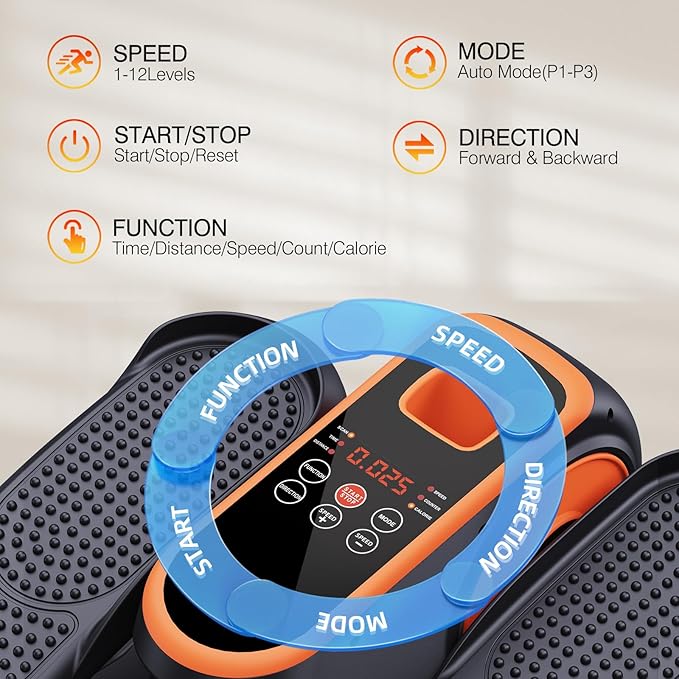 Under Desk Elliptical Machine, Electric Ellipse Leg Exerciser While Sitting for Seniors, Quiet Portable Elliptical Machine with 12 Adjustable Speeds, Seated Pedal Exerciser with Remote Control