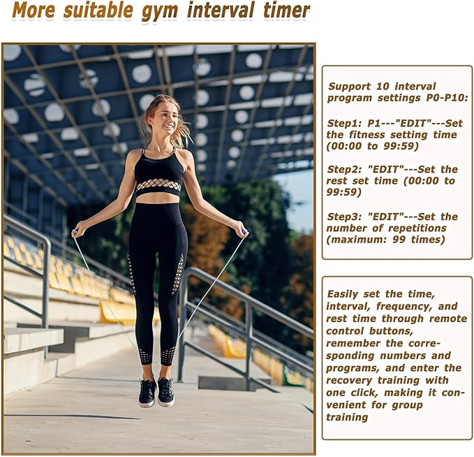 Independent Button Type 1.5-inch Fitness Room Rest Timer, Suitable for Gym Exercise/School/Home Exercise/Boxing Gym/Indoor Rock Climbing (1.8-inch Data PC Transmission Mode)