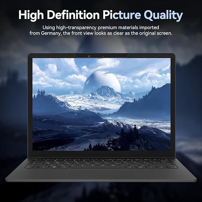 Magnetic 13.3 Inch Laptop Privacy Screen for 16:9 Computer Monitor, Removable Anti Glare Blue Light Filter Protector, 13 In Privacy Shield Compatible with Lenovo Hp Dell Acer Asus Thinkpad Envy Xps