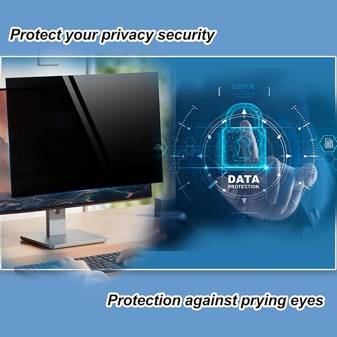 19 Inch Computer Privacy Screen for 5:4 Computer Monitor,Removable Hanging Type Anti Spy Screen Privacy Shield,Block Blue Light Glare to Protect Your Eyes,WxH:15.39X12.59In