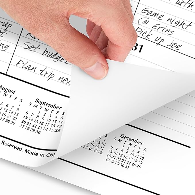 AT-A-GLANCE 2026 Desk Calendar, Desk Pad, Monthly, 21-3/4" x 17", Large, Ruled Blocks, 3 Pack (AZSK240026)