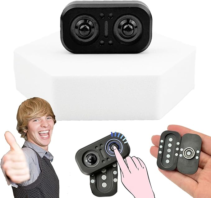 Owl Fidget Slider, Metal Fidget Slider, Fidget Toy, Figette Toys Adults, EDC Fidget Slider, Fidget Spinner, Pressable and Rotatable Slider