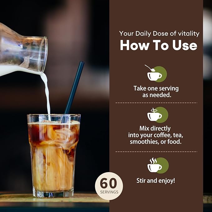 Mushroom Coffee - Lions Mane Mushroom Powder Instant Coffee with Lion's Mane, Reishi, Chaga, Cordyceps, and Turkey Tail - Alternative for Energy, Mental Clarity & Focus, Brain Booster 6.35oz