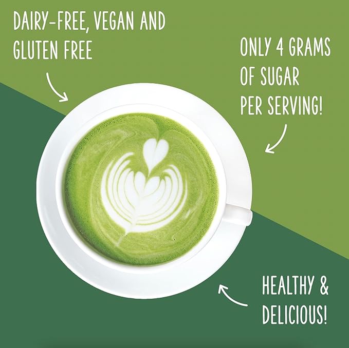 Two Leaves and a Bud Nice Matcha Latte Blend (8 Servings), Japanese Matcha Green Tea Powder, 1 Resealable Bag, 112g (3.95oz)