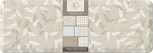 Anti Fatigue Mat by Laurel Lane Co. – Designer Anti Fatigue Mats for Kitchen Floor, Kitchen Mats for Floor, Desk Mat – Cushioned 0.75" Thick – Stain Resistant – Non-Skid Bottom – 20" x 60"
