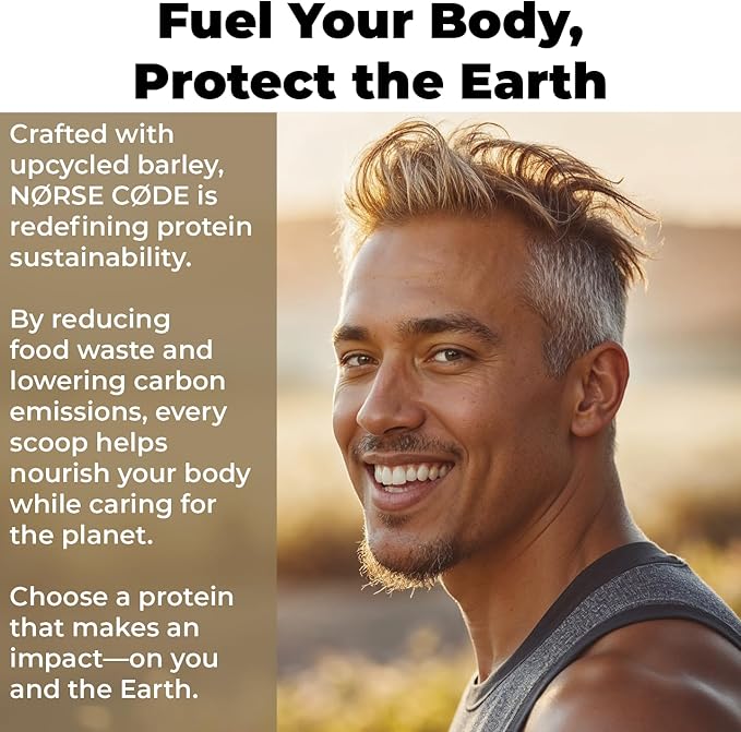 Chocolate Plant-Based Protein Powder – 20g Protein, Vegan, Keto, Dairy-Free, Low Sugar, Fiber, Upcycled Barley, Rice & Pea Protein – 1.39 lbs [14 Servings]