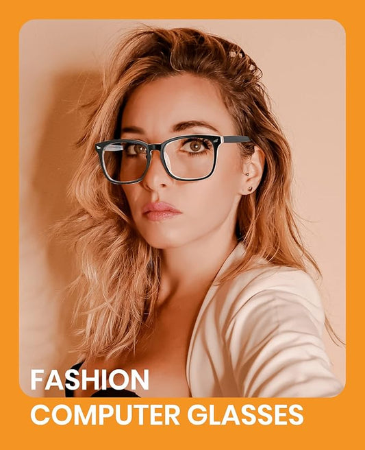 Cyxus Blue Light Glasses for Men Women Reduce Eye Strain UV Blocking for Computer Screen 8082