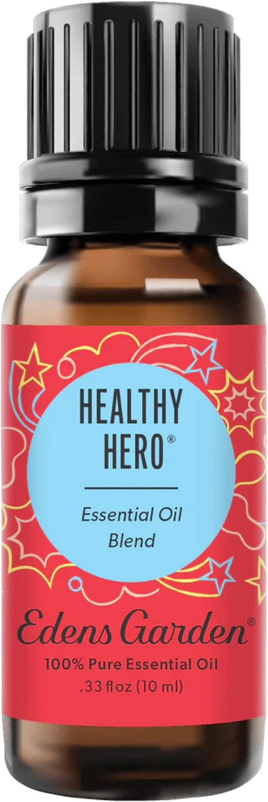 Edens Garden Healthy Hero Essential Oil Blend- 100% Pure Premium Grade, Undiluted, Natural, Therapeutic, Aromatherapy, The Best for Diffusing, Skin, Humidifiers, Kid Safe 10 ml (.33 fl oz)