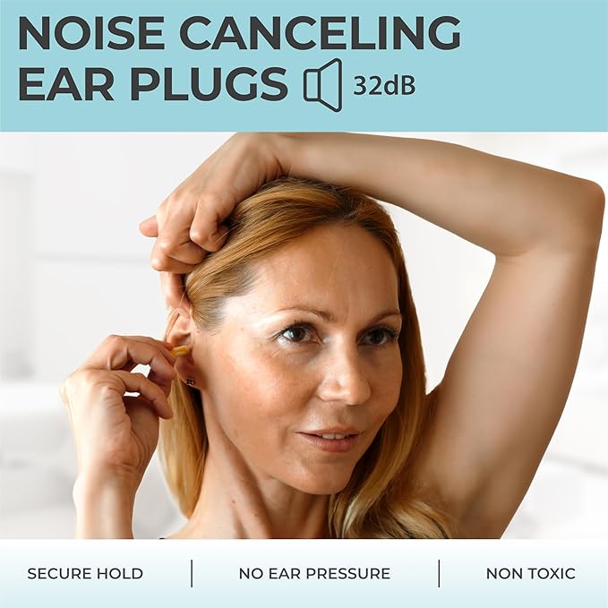 Peace&Quiet PQ Small Ear Plugs for Sleeping - 40 Earplugs for Sleep, Snoring, Small Ear Canals, Noise Cancelling 32 dB, Sound Blocking, for Women and Men