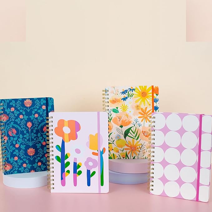 Orange Circle Studio Undated Tri-Tab Academic Planner 2026, Garden Renaissance, Daily Notebook Journal, Cute Weekly and Monthly Calendar with Pocket, Stickers, Lined Pages for To Do lists and Planning