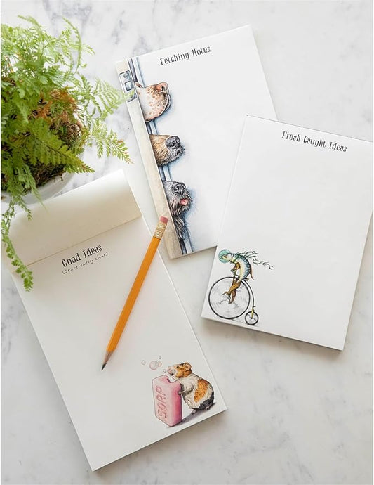 Bewilderbeest Guinea Pig Cute Notepad - Decorative Stationery Memo Pad for Shopping List, To Do List, Reminders - 30 sheets per Pad 6.5 x 9.5 inches