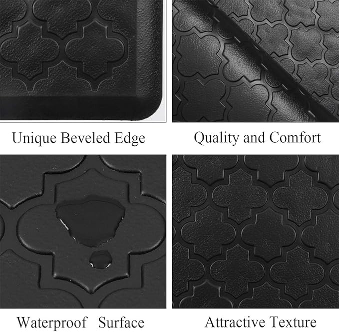 HEBE Kitchen Mat Cushioned Anti Fatigue Kitchen Floor Mat Runner 20"x60" Non Slip Kitchen Mats for Floor Waterproof Kitchen Rugs and Mats Comfort Mat for Standing Desk,Sink,Laundry