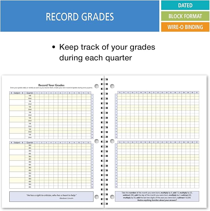 Elan Publishing Company Dated Student Planner: for Middle or High School August - June Dated for 2024-2025 Academic Year (Blue)
