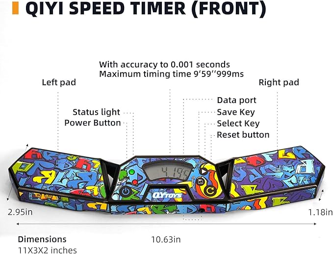Professional Speed Cube Timer,Touch Control Timer with Display,Cube Race Stack Competition a Great Gift for Boys and Girls