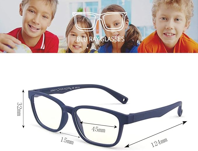 Anti Blue Light Glasses for Kids Computer Glasses, Video Gaming Glasses for Children