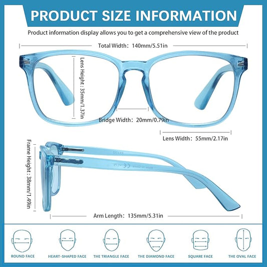 SIGVAN Progressive Multifocal Computer Glasses Women Men Blue Light Blocking Reading Glasses Spring Hinge Readers