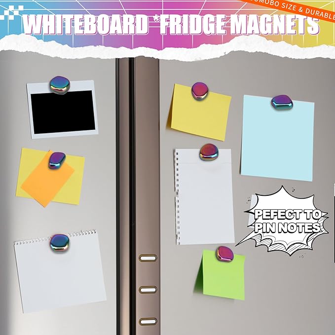 Fidget Magnet Ferrite Slime Putty Science Kit Large Fidget Toy 18 PCS Hematite Magnetic Stones for Adults, Ferrite Putty Stress Relief Neat Magnets for Office Home Refrigerator, Magnet Letter Number