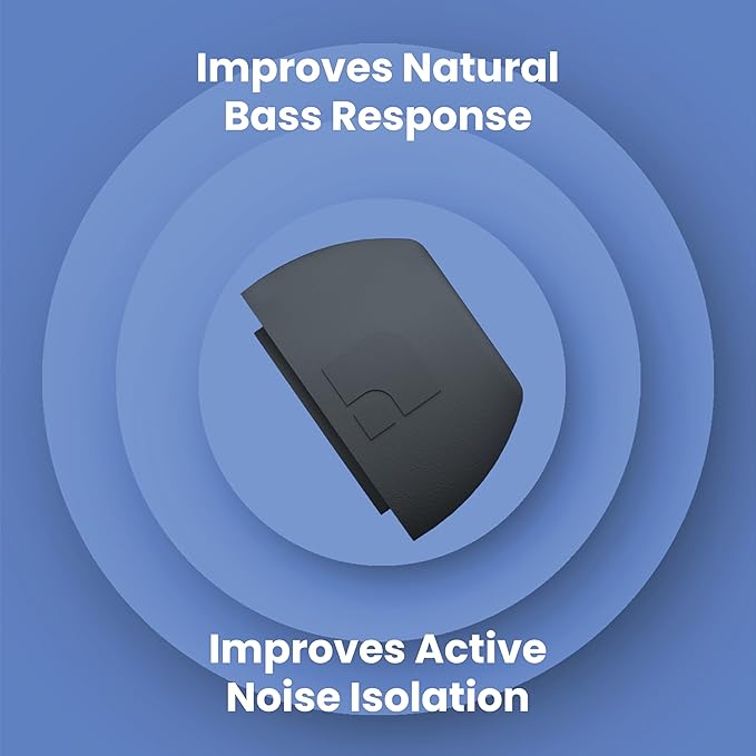 Foam Masters Ultra-Premium Memory Foam Ear Tips for AirPods Pro 1st & 2nd Gen | 3 Pairs | New Ver. | Secure Fit | Super Comfort | Better Noise Cancel | Replacement Buds (Large, Space Gray)