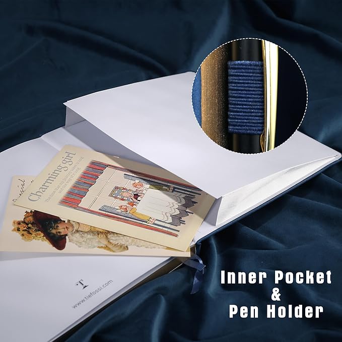 TIEFOSSI Dotted Journal Notebook, Dot Grid Notebook for Women Men, Hardcover PU Leather Journal, 160 GSM Thick Paper, 160 Numbered Pages with Gold Edges, 8 x 8 Square Diary