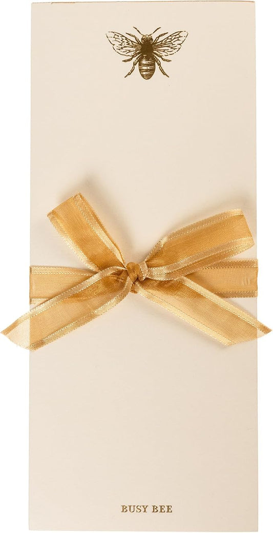 Graphique Bee Designer List Pad Luxe Collection, Gold Foil Embossed To-Do Notepad, Writing Pad with150 Pages, 4” x 9.75”