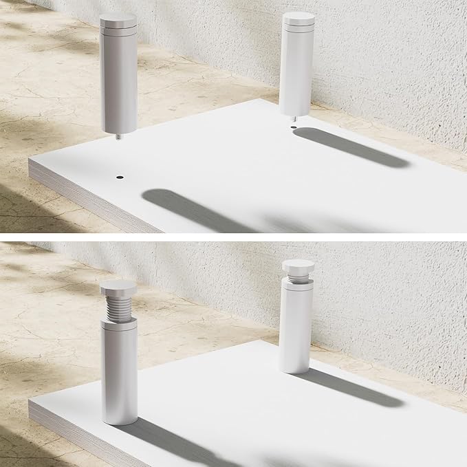 Large Dual Monitor Stand Riser 43.3IN，White Home Office Storage For Desk Accessories，Solid Wod Desk With Adjustable Legs For computer/PC/Laptop/Printer/Container/dressing table