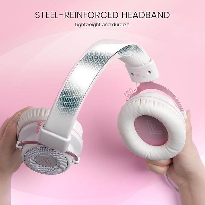 EKSA E900 Headset with Microphone for PC, PS4,PS5, Xbox - Detachable Noise Canceling Mic, 3D Surround Sound, Wired Headphone for Gaming, Computer, Laptop, 3.5MM Jack