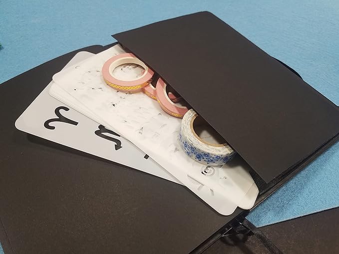 Black Page Bullet Dot Grid Journal with Black Paper Blackout Notebook Thick 150gsm A5