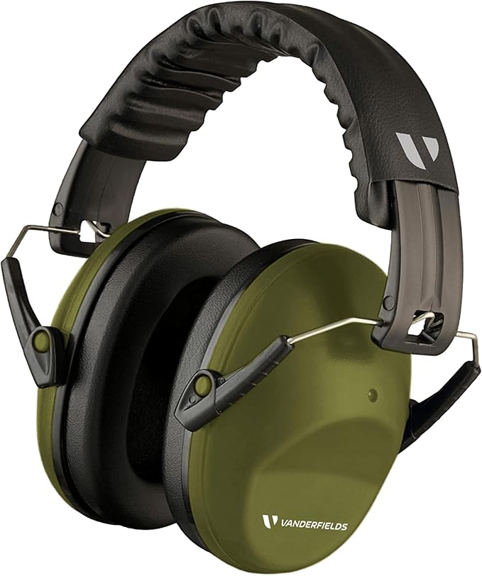 Vanderfields Hearing Protection Headphones - 26dB - Range Shooting Ear Protection - Noise Cancelling Ear Muffs for Adults