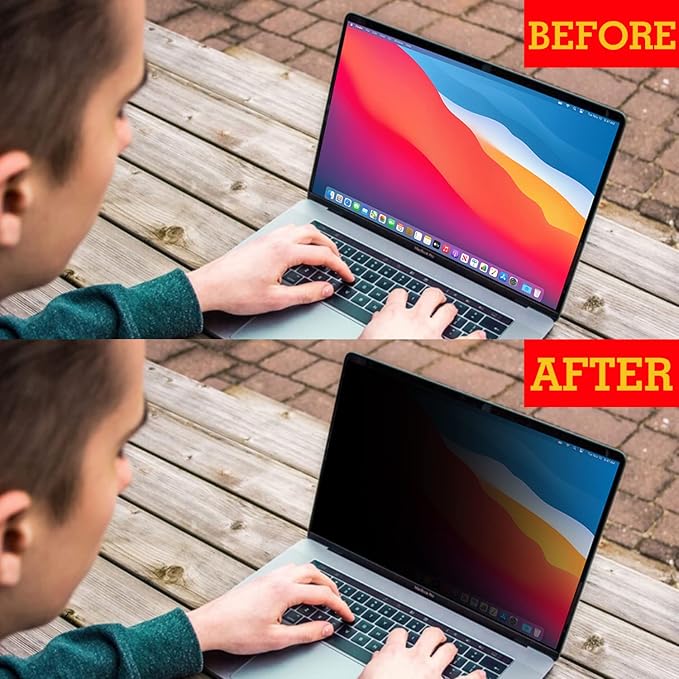 Privacy Screen For MacBook Pro 14 Inch | Flip Over Laptop Privacy Shield | Anti-Glare | Eye Protection| Aniti Spy | Blue Light Reduced Protector