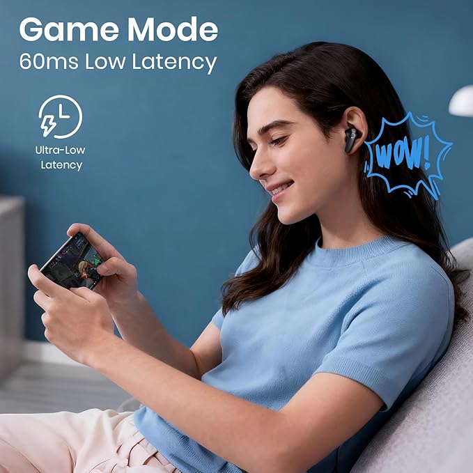 Wireless Earbuds 5.4 Bluetooth Headphones 100H Bluetooth Earbuds Active Noise Cancelling Earphones in-Ear Earbud with 4 ENC Noise Cancelling Mic IP5 Waterproof Earphones for Android iOS