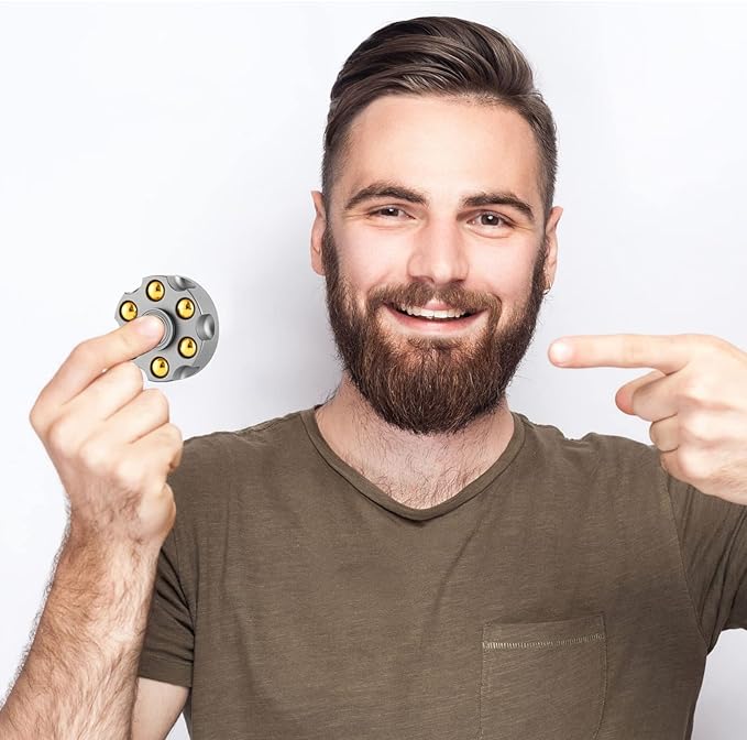 Roulette Fidget Spinner, Fidget Toys Adults Anxiety Relief Stress Relief Toy Desk Toys for Office for Adults Fidget Toys Teens Classroom (Gray)