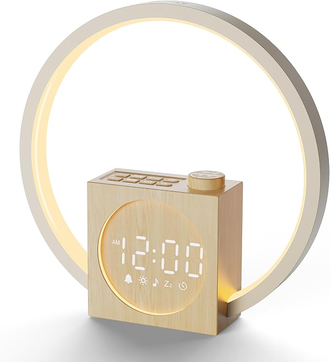 Rohent Sunrise Alarm Clock for Women: White Noise Machine 12 Light Colors, 30 Sleep Sounds, 10 Soft Wake-Up Sounds - Sunrise Lamp with Touch Control for Bedrooms, Yoga, Meditation & Relaxation
