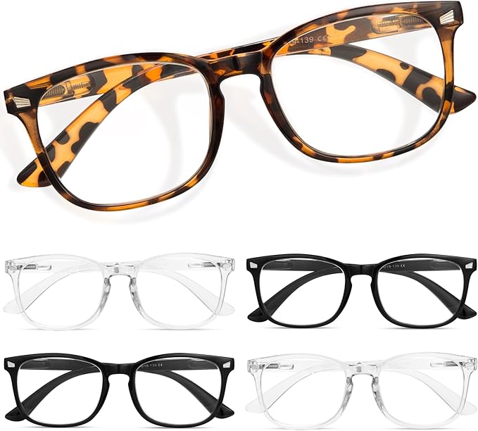 CCVOO Reading Glasses for Women/Men, Eyeglasses, Blue Light Readers for Women/Men, Computer Eye Glasses, Cheaters