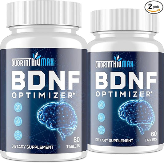 Nootropic Brain Supplement for Memory and Focus – BDNF Optimizer – Cognitive, Mental Clarity & Mood – High Absorption – Organic Lion's Mane, L-Theanine, Ginkgo Biloba & Alpha GPC–60 Tablets (2 Bottle)